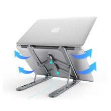 OEM -Falthalter Einstellbarer Aluminium Faltbarer Laptop -Telefontischstange Tischschreibtisch für Laptop- und Tablet -Ständer